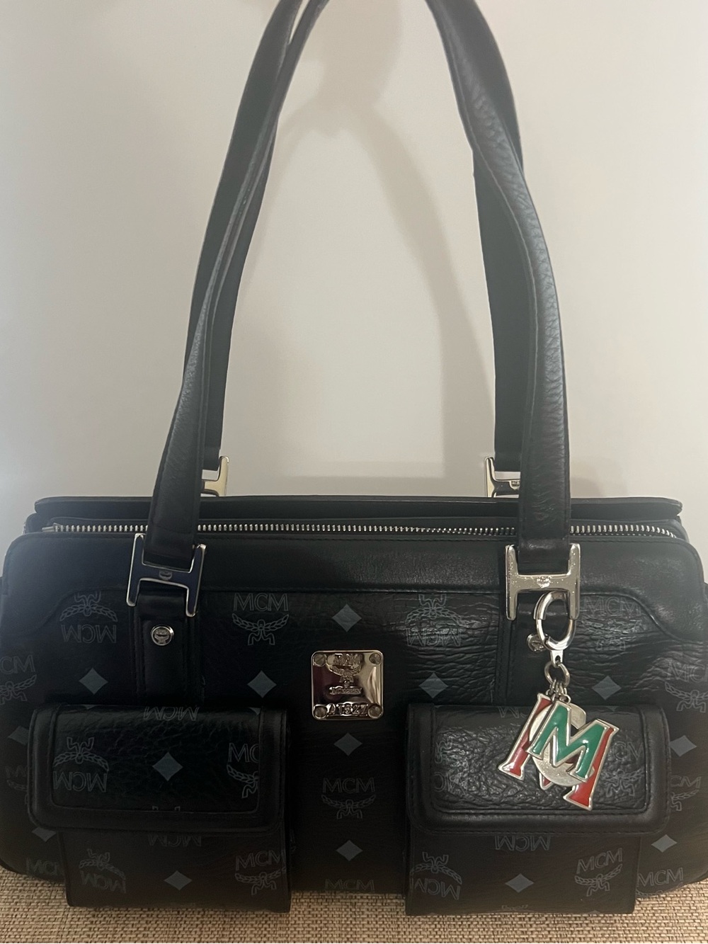 MCM black vintage Milla bag